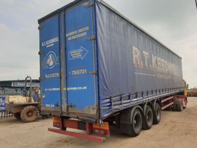 2004 Fruehauf Triaxle Curtainside Trailer