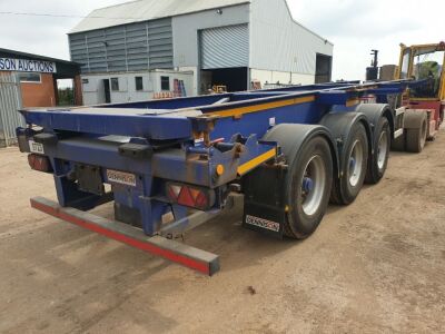 2018 Dennison Triaxle Sliding Skeletal Trailer - 2