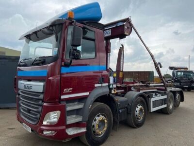 2016 DAF CF 510 Euro 6 8x2 Rear Lift/ Rear Steer Big Hook Loader - 2