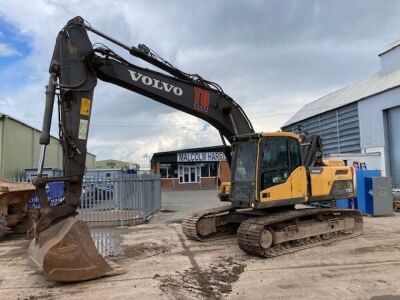 2013 Volvo EC220DL High Rise Cab Excavator