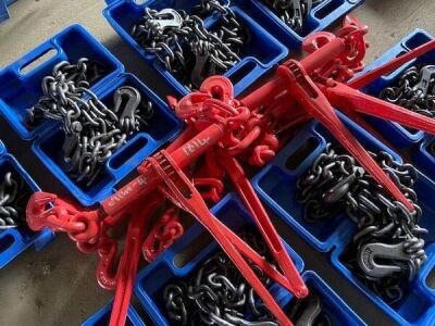 8 x Lashing Chains and 8 Load Binders - 3