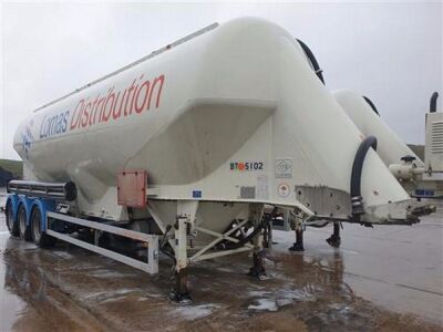 2008 Feldbinder 50m³ 3 Pot Belly Triaxle Tanker Trailer - 2