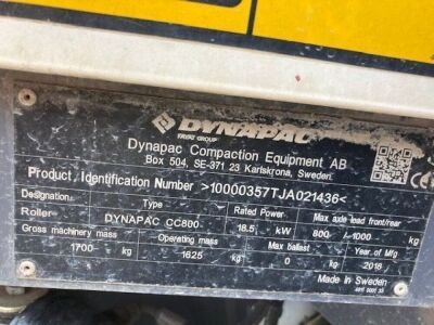2018 Dynapac CC800 Roller - 6