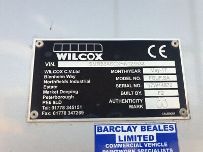 2017 Wilcox 67³ Aluminium Step Frame Tipping Trailer  - 10