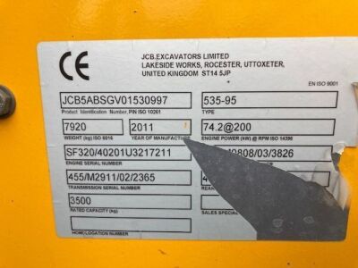2011 JCB 535-95 Telehandler - 11