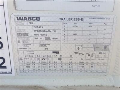 2011 Feldbinder 43m³ 3 Pot Belly Triaxle Tanker Trailer - 12