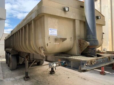 1994 Rothdean Triaxle Alloy Aggregate Tipping Trailer