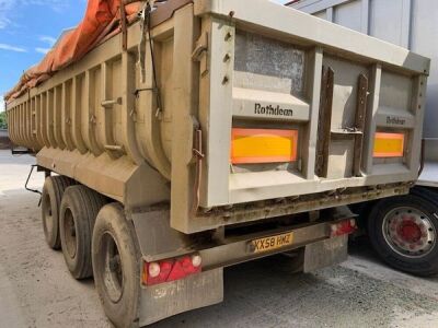 1994 Rothdean Triaxle Alloy Aggregate Tipping Trailer - 3