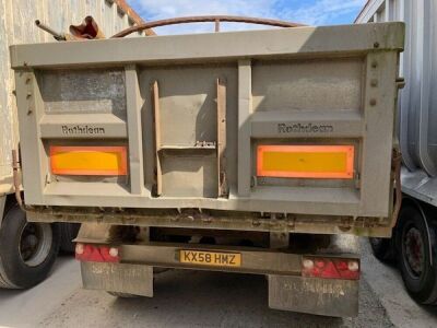 1994 Rothdean Triaxle Alloy Aggregate Tipping Trailer - 4