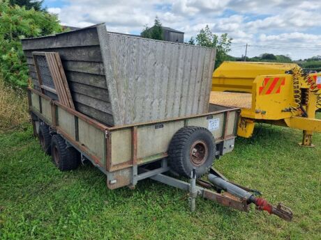 Tandem Axle Drawbar Dropside Flat Trailer