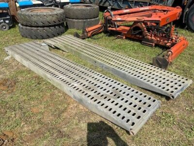 2x Galvanised Steel Ramps