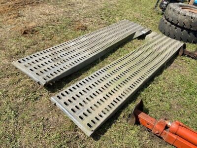 2x Galvanised Steel Ramps - 3