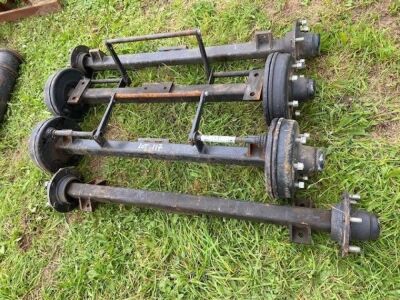 4 X Trailer Axles 