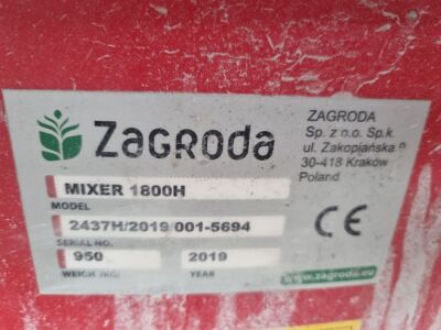 2019 Zagroda 1800H Mixer - 3