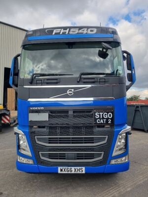 2016 Volvo FH 540 65 Ton Double Drive Rear Lift Tractor Unit  - 21