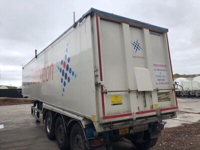 2015 Fruehauf 70yrd³ Plank Side Triaxle Sloping Tipping Trailer - 3