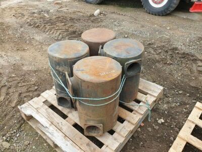 Pallet of 9 x Exhaust Mufflers for Komatsu HM400 Trucks - 2