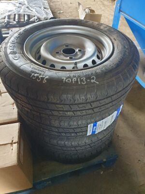 4x New Trailer Tyres & Wheels