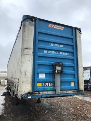 2002 Fruehauf Triaxle Curtainside Trailer - 2