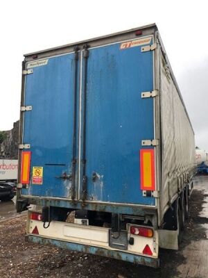 2002 Fruehauf Triaxle Curtainside Trailer - 3