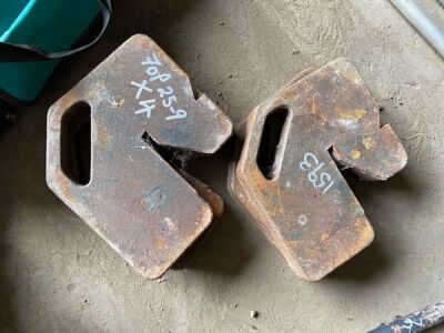 4 x Tractor Weights