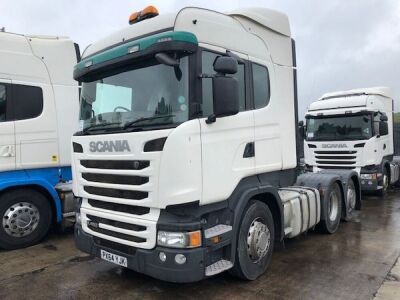 2014 SCANIA R450 6x2 Rear Lift Tractor Unit