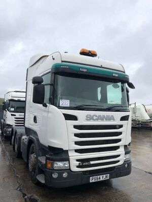 2014 SCANIA R450 6x2 Rear Lift Tractor Unit - 4