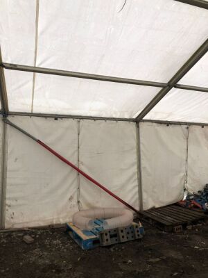 40ft x 20 ft Metal Framed Marquee / Storage Tent - 9