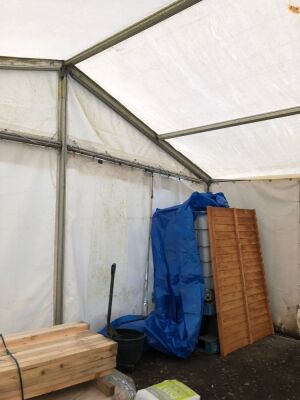 40ft x 20 ft Metal Framed Marquee / Storage Tent - 12