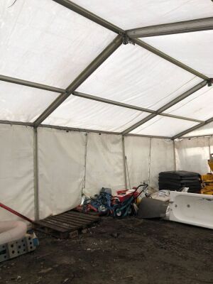 40ft x 20 ft Metal Framed Marquee / Storage Tent - 15