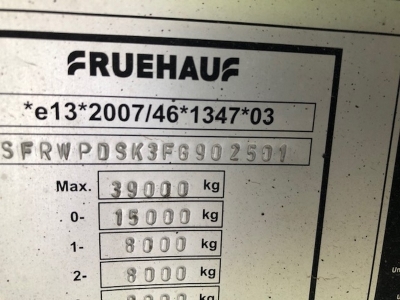 2015 Fruehauf 72yrd³ Plank Side Triaxle Tipping Trailer - 4