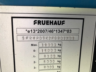 2015 Fruehauf 72yrd³ Plank Side Triaxle Tipping Trailer - 4