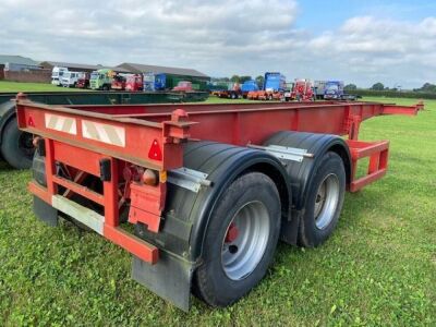 1977 Tasker Tandem Axle 20ft Skeletal Trailer  - 3