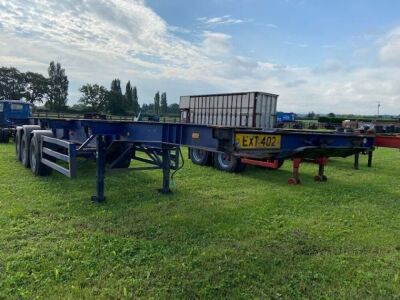 1988 Peak Triaxle 40ft Skeletal Trailer  - 2