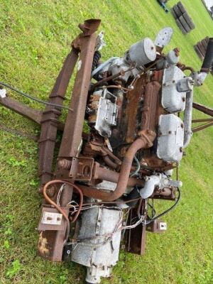 Albion 4 Cyl Diesel Engine and Gearbox in Chassis Section  - 4