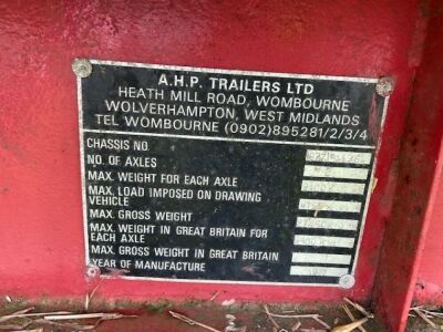 1977 AHP Tandem Axle 30ft Flat Trailer  - 7