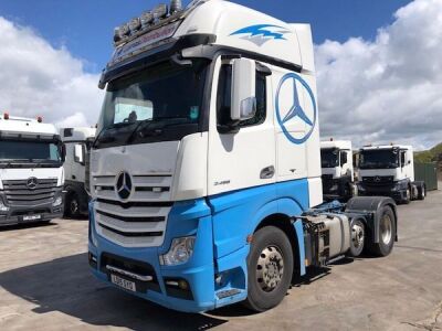 2015 Mercedes Actros 2458 6x2 Mini Midlift Tractor Unit