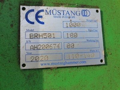 2020 Mustang BRH501 Hydraulic Breaker - 2