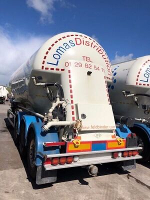 2015 Feldbinder 36m³ 2 Pot Belly Triaxle Tanker Trailer - 4