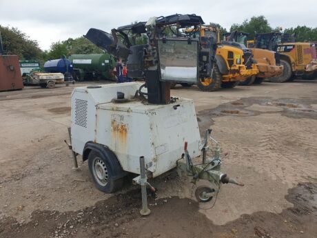 Sandhurst Single Axle Drawbar Lighting Tower Generator 2008 TL90