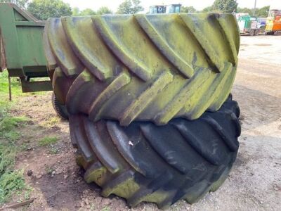 2 x R38 Plant Wheels and Tyres - 2