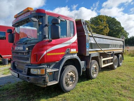 2014 Scania P410 Euro 6 Steel Body 8x4 Tipper