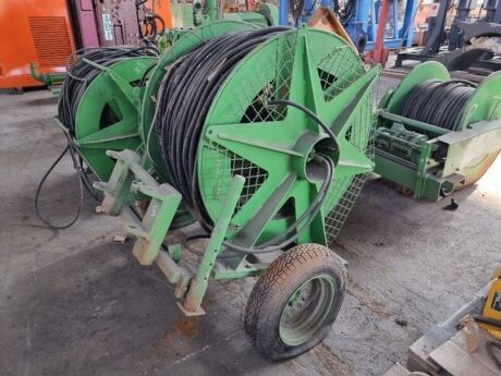 Hydraulic Drive Cable Reel, Single Axle