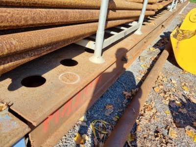 6 x Heavy Duty Steel Beams - 10