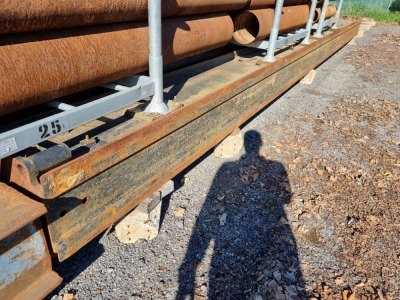 6 x Heavy Duty Steel Beams - 12