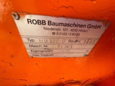 Robb Baumaschinen Type HB100D Portable Hydraulic Power Pack - 7