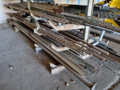 Rack & Contents of Misc Steel Lengths - 4