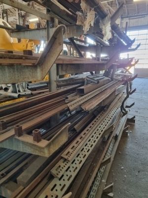 Rack & Contents of Misc Steel Lengths - 7