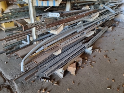 Rack & Contents of Misc Steel Lengths - 10