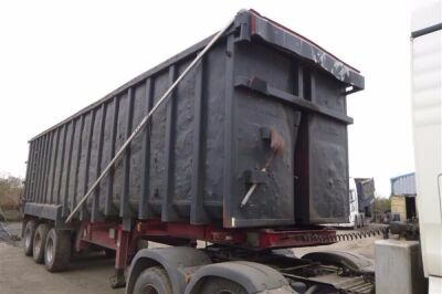 1998 United Triaxle Scrap Spec Tipping Trailer